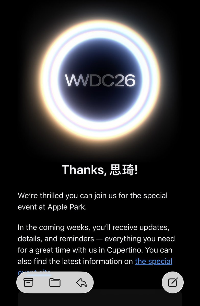 SwiftSIQI's tweet photo. 下周要去 WWDC 2026 现场了。

除了参加 WWDC，也给自己安排了一个小目标：尽可能多看看硅谷正在发生什么。

特别想拜访一些 AI 公司，和一线从业者聊聊产品、技术、团队以及行业变化。如果有朋友在 OpenAI、Anthropic、Cursor、Google、xAI、Meta 等公司，或者正在做有意思的 AI 创业项目，欢迎私信认识一下。

作为 SwiftGG 和 LET’S VISION 的组织者，希望把湾区最前沿的观察和思考带回来，分享给更多开发者。

如果愿意交流、喝杯咖啡，或者带我参观一下办公室，感激不尽 🙏
