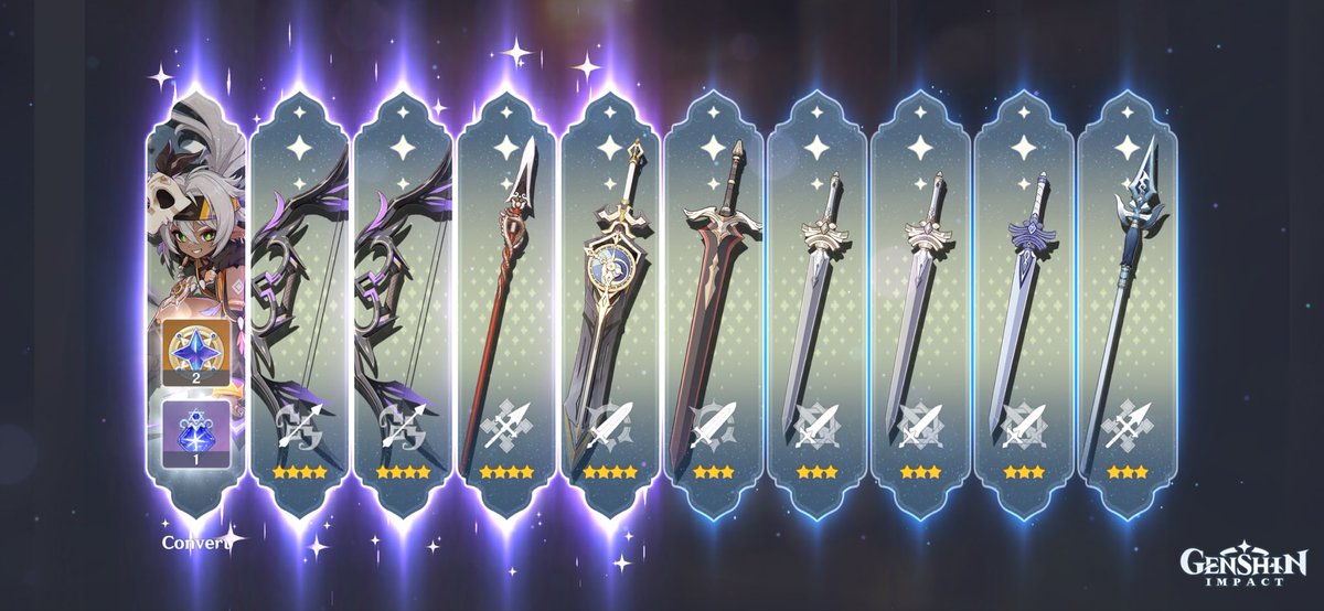MittyZk's tweet photo. Woah, 5 four stars in one ten pull?? https://t.co/ou04h4ZWez