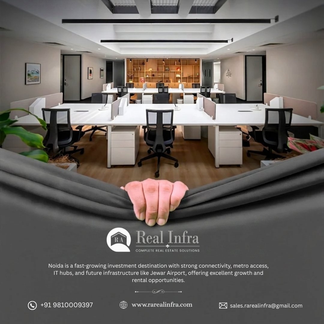 rarealinfra's tweet photo. Looking for the Best Commercial Properties in Noida? 

Invest in premium office spaces, retail shops, and commercial projects with strong rental returns and future growth potential. Noida continues to be one of the top business destinations in NCR.

#Noida #CommercialProperty https://t.co/tylnPkrUwA
