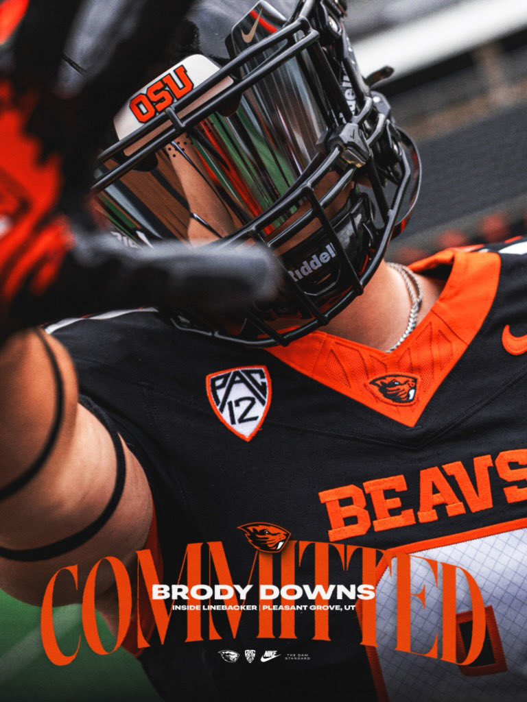 brodydowns8's tweet photo. 100% Committed to Oregon State!! All credit to my savior🙏
Go Beavs!!⚫️🟠🦫
@Coach_Dennison @CoachShephard @EronHodges @BeaverFootball https://t.co/7iB8QNyaxc