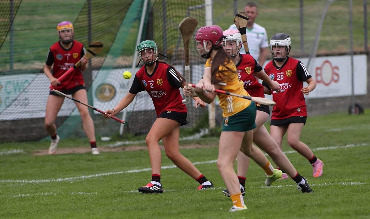 lamhdheargclg's tweet photo. Our U14 Camogie Captain Cara helping Antrim U14’s to an impressive performance and win over Down in a keenly contested game. 

Well done Cara. https://t.co/q39vKYQkvE