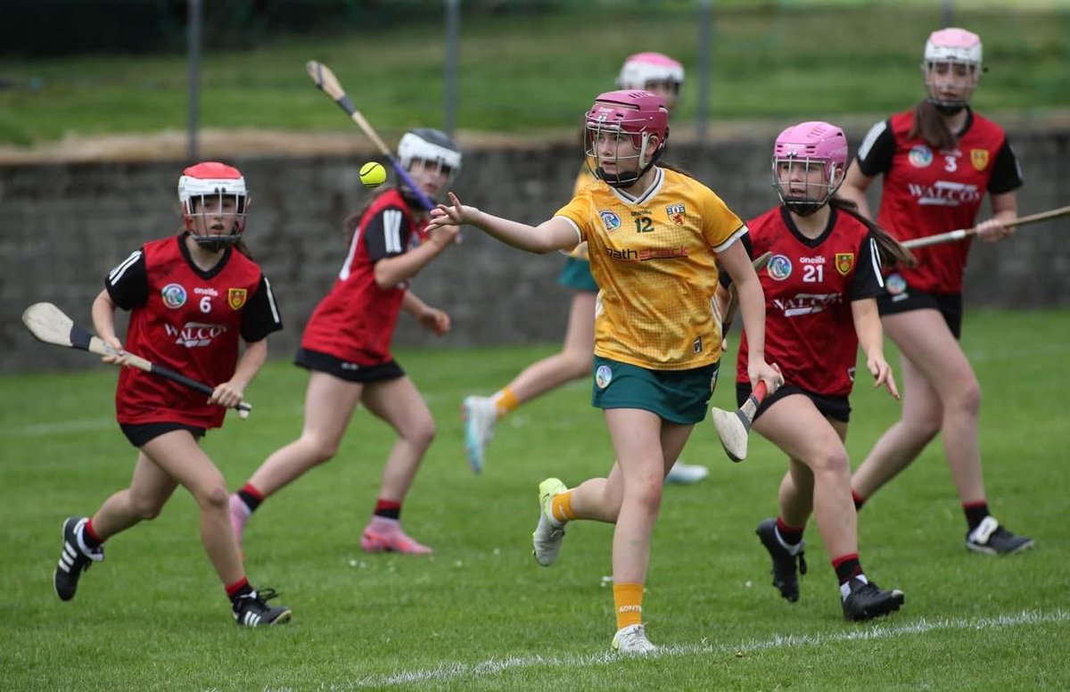 lamhdheargclg's tweet photo. Our U14 Camogie Captain Cara helping Antrim U14’s to an impressive performance and win over Down in a keenly contested game. 

Well done Cara. https://t.co/q39vKYQkvE