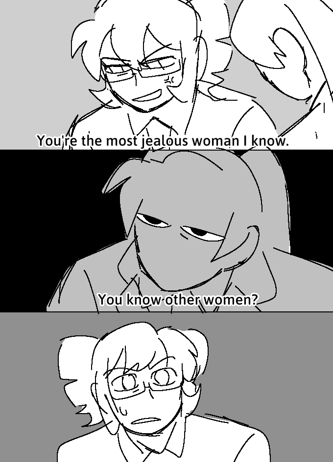twoyammers's tweet photo. OMG YES. My exact thoughts on their past relationships!! 🧠🌀🧠

This thread reminded me of this meme so I redrew it quickly XD https://t.co/2CzyM2FiMP