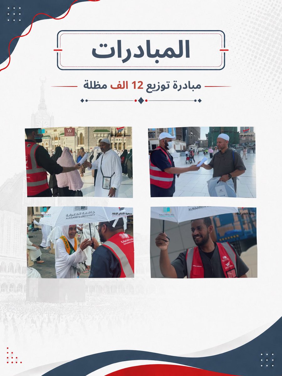 aflajrescue's tweet photo. التقرير النهائي لجمعية الأفلاج للإنقاذ
 في المشاركة في خدمه ضيوف بيت الله الحرام
 في موسم الحج لعام 1447هـ 🕋🤍 https://t.co/fMSaSPqOgl