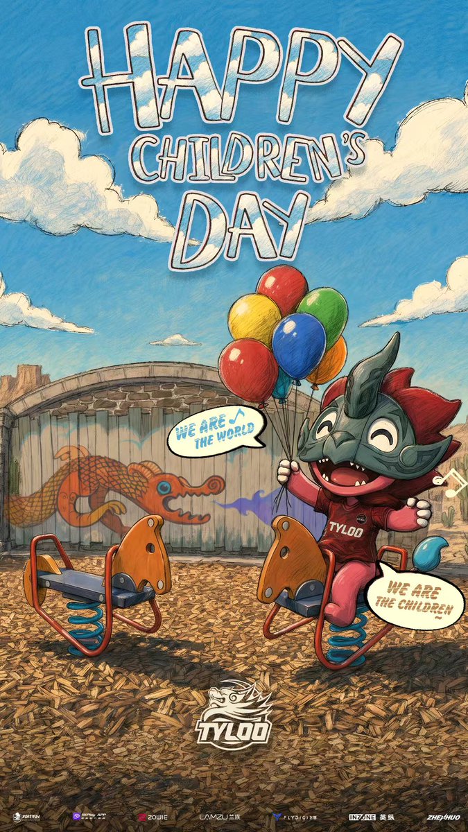 tyloogaming's tweet photo. Happy Children's Day！

#TYLOO https://t.co/G0LOiUf9nK