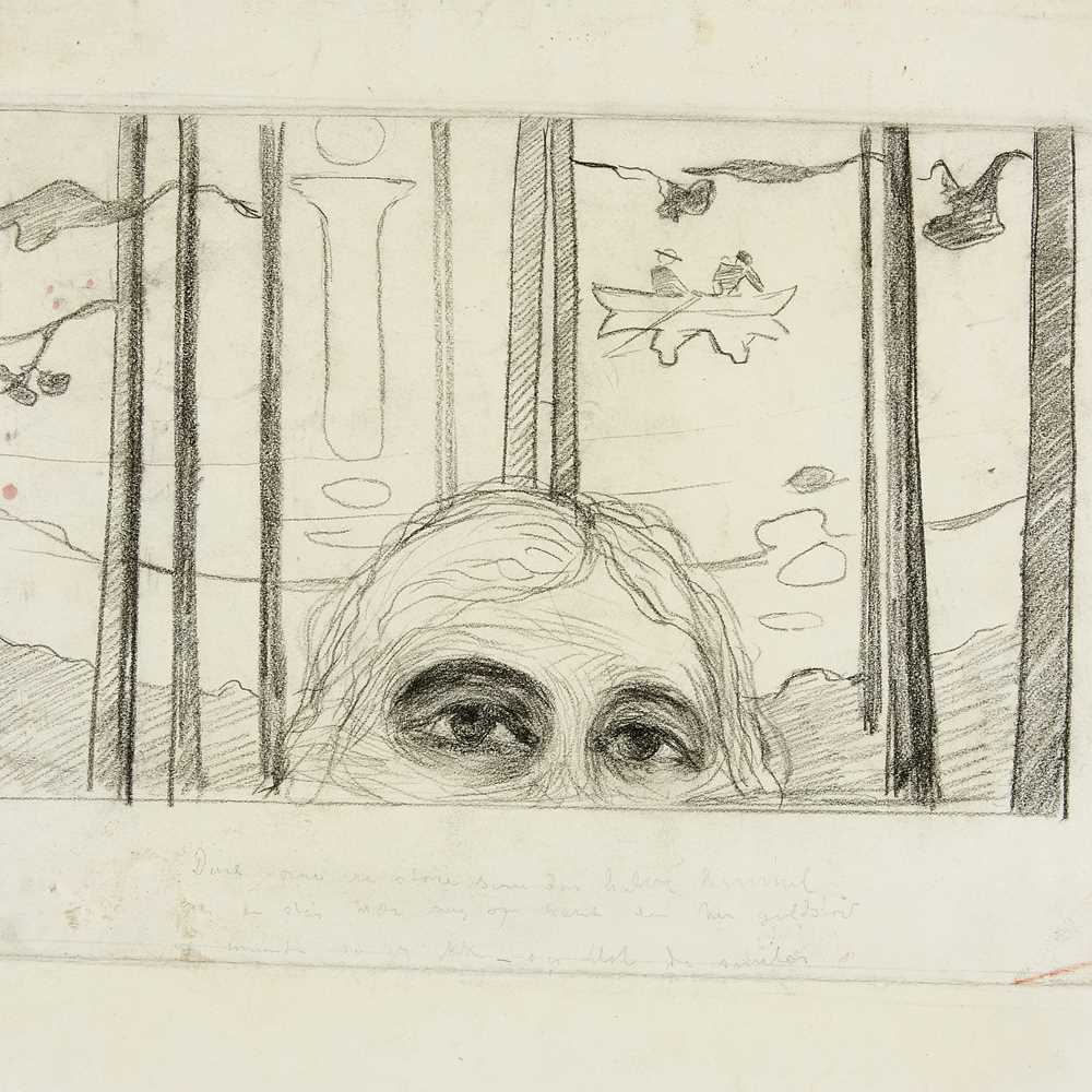 artstitle's tweet photo. エドヴァルド・ムンク
（Edvard Munch、1863-1944）
『瞳、声』
（Eye and Voice） https://t.co/04Nz82Pvbs