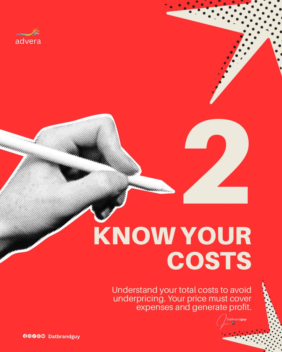 JohnakeodiMoses's tweet photo. Pricing isn’t just numbers on a page—it’s a psychological trigger. It tells customers what your brand is worth before they ever buy. 🧵👇
If you're guessing your rates, you're leaving money on the table. Here is the 5-step framework to set prices that scale: https://t.co/5zGyxfHBh4