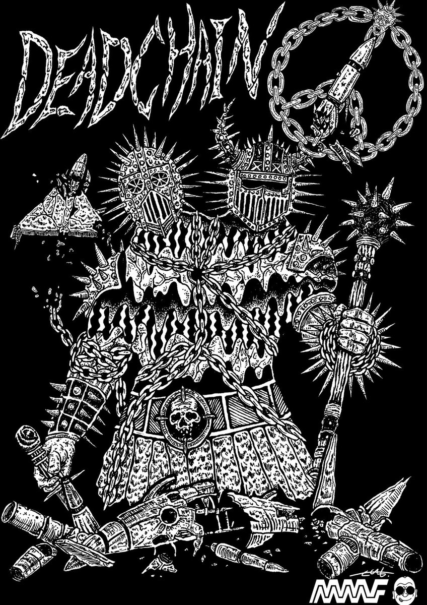 ENDstartfromend's tweet photo. DEADCHAIN T-shirts⚙️
Artwork by me💪 https://t.co/gjSlEYCwQh