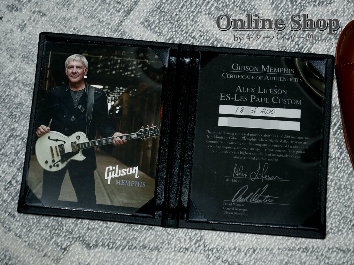 keimsd's tweet photo. 2017 Gibson Memphis Alex Lifeson ES-Les Paul Classic White
https://t.co/Iaulb7VK3p

世界的ロックバンドRushなどでの活躍で著名なアレックス・ライフソンシグネチャー・モデル！
当時200本限定生産されたリミテッド・エディションが新着です ！！！！
#Gibson