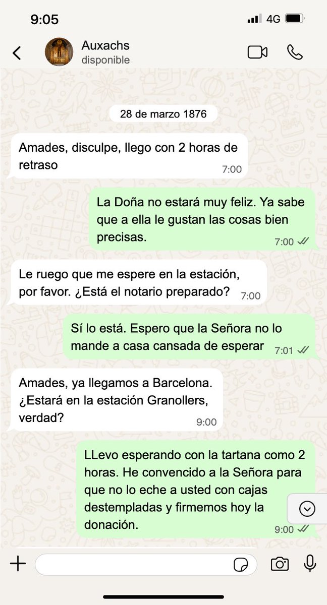 IDEOEnRed's tweet photo. Después de madrugar, soportar retrasos y sobrevivir al trayecto en tren rumbo a Barcelona, Auxachs por fin llegó a su destino. Mientras tanto, Amades llevaba horas intentando mantener la calma de la Señora Grau y Gras… una misión quizá más complicada que el propio viaje. 😅 https://t.co/fIKsDxNcvd