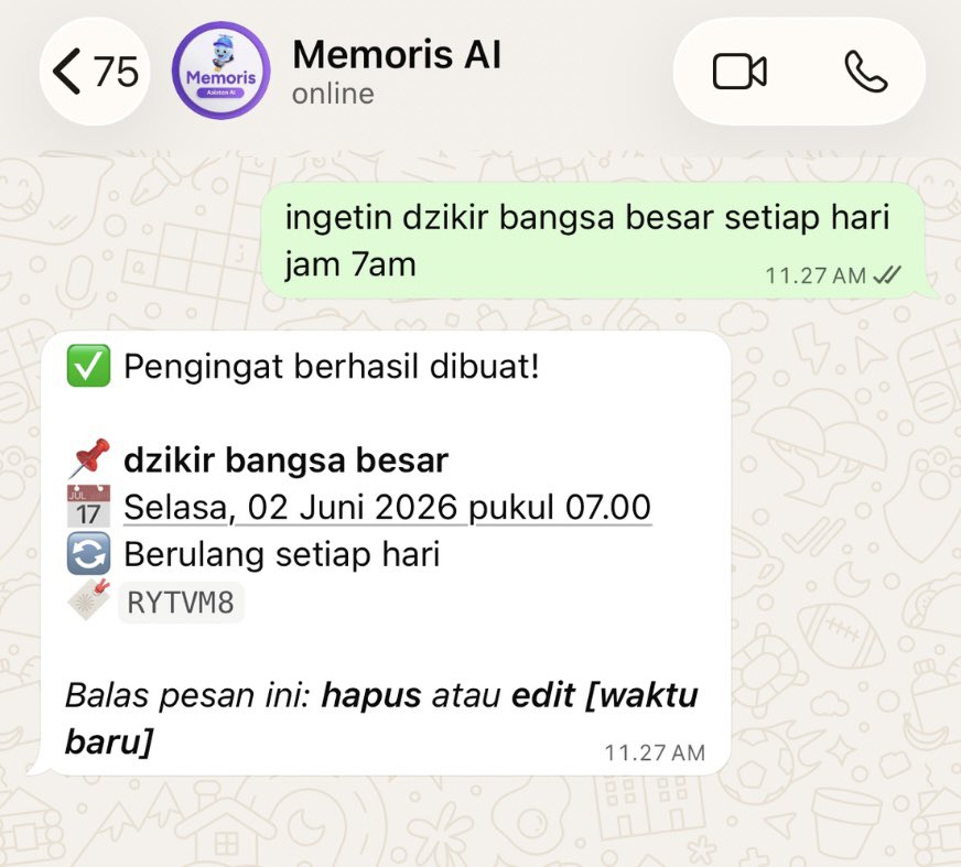 riris | asisten ai di wa (@halomemoris) / Posts / X