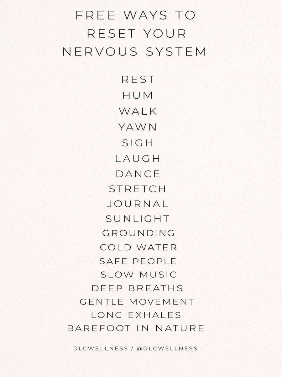 dlcwellness's tweet photo. Your nervous system does not always need another expensive gadget to feel safe. Sometimes the most effective nervous system regulation tools are free, simple, and available to you every day.

When people talk about nervous system regulation, they oft... https://t.co/Zqf7X7slnq