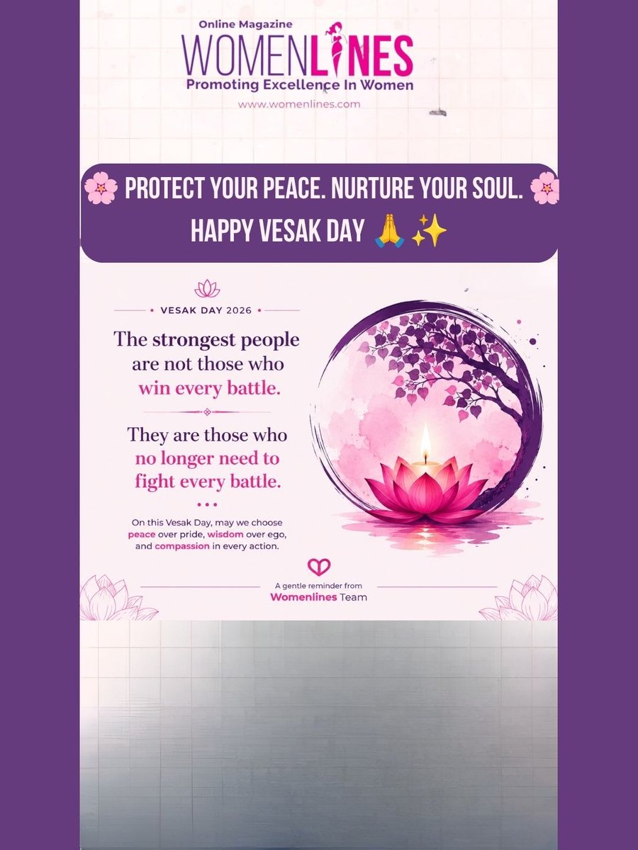 chaaaruM's tweet photo. .

May this Vesak Day bring a little more calm to your heart, clarity to your mind, and joy to your journey. 🙏✨

Before you go, tell me...

What is one thing you are ready to let go of this year? ❤️

#VesakDay #Womenlines #RiseAndShineWithWomenlines #MindsetMatters https://t.co/a33am0stuJ
