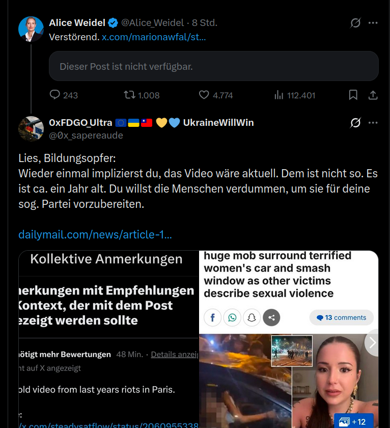 NikithebIocker's tweet photo. Verstörend. #LÜGENWEIDEL @Alice_Weidel, nein Deutschland. Aber normal. https://t.co/J4wf2Hvmrx