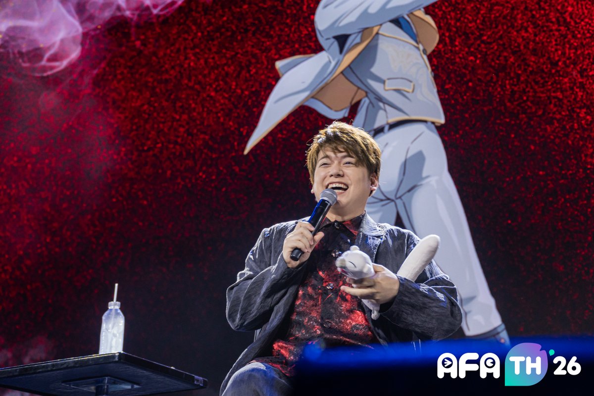 animefestasia's tweet photo. #AFATH26 An unforgettable premiere on the NEXT Stage! 🎬

We were honored to host the Asian premiere of the first two episodes of Sparks of Tomorrow, followed by a special talk session with Yuma Uchida @i_am_yumauchida , the voice of protagonist Kihachi Sakamoto. https://t.co/ubNNyJpY7S