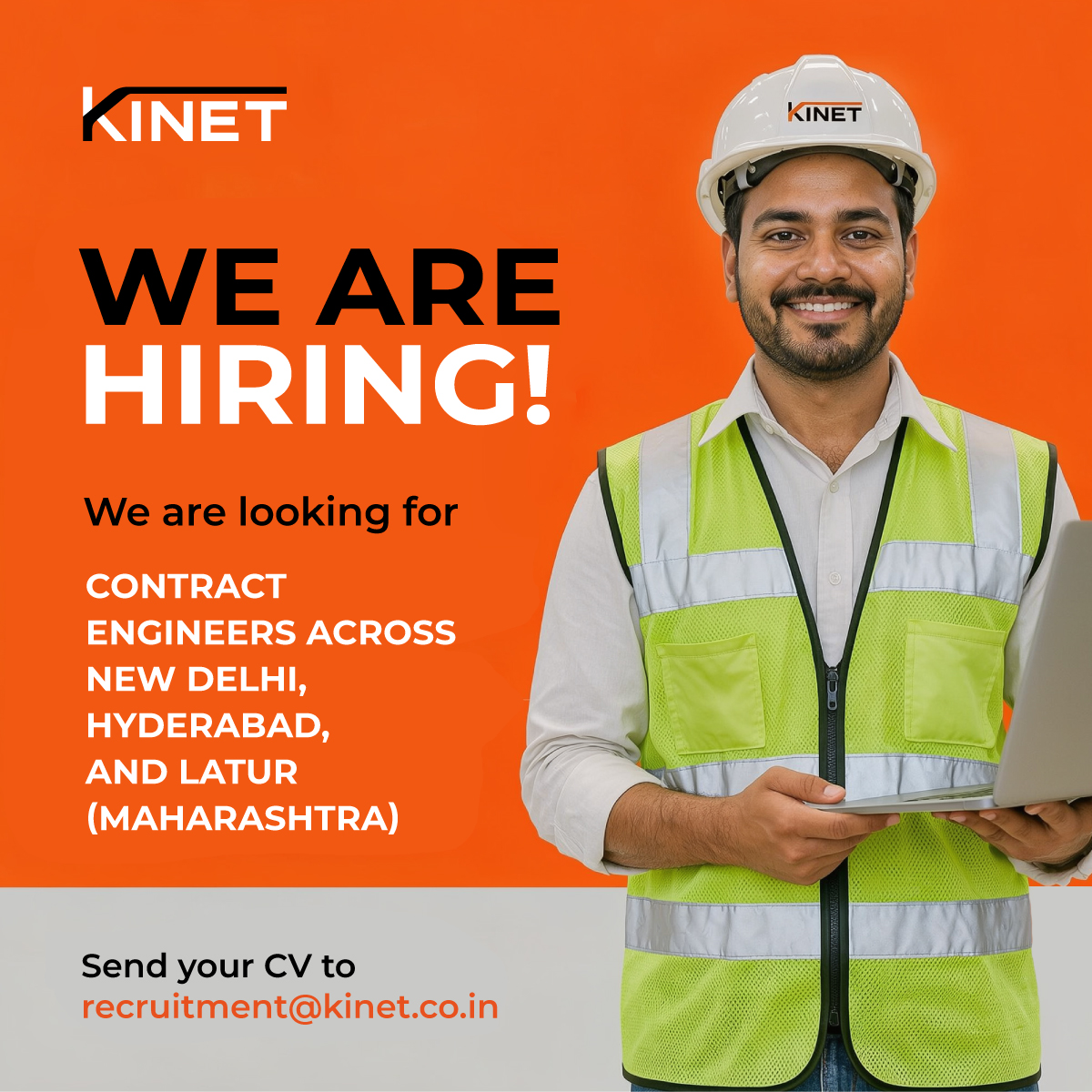 officialKinet's tweet photo. Kinet is hiring experienced Contract Engineers across New Delhi, Hyderabad, and Latur, Maharashtra, to support India’s prestigious Vande Bharat train project.

For Role highlights, and details, click on the link:
https://t.co/ZzswJDjwh5

#Hiring https://t.co/CYwjVqEJNl