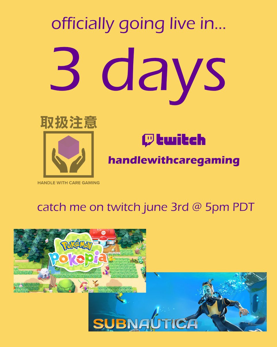 HandleWCare_tw's tweet photo. 🥺 explore the sea with meeeeeeeee on SUBNAUTICA 1 🙈 but of course, I’ll also be playing Pokopia from the start and we gon… MAKE THIS PLACE HUMID again lolololol 😂
My first stream will be on June 3rd at 5pm PDT.
#pokopia #subnautica #streamingsoon https://t.co/uqhLksMHU3