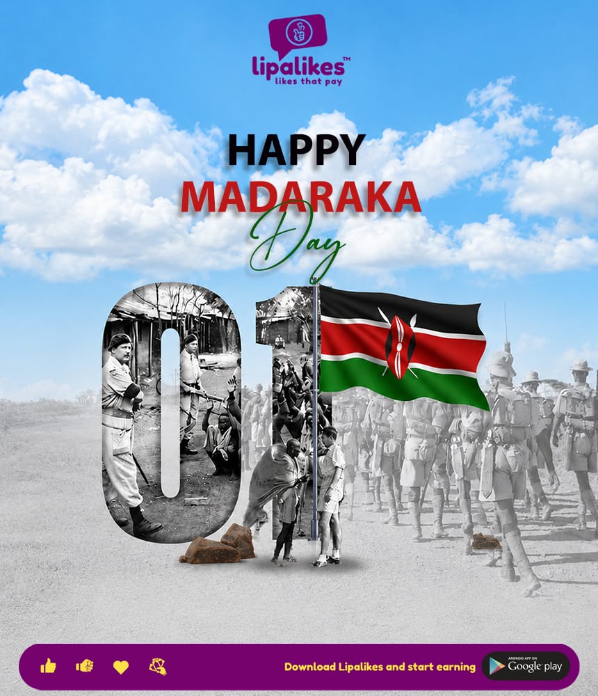 LipaLikes's tweet photo. This Madaraka Day, we celebrate the freedom to create, express, and share ideas. At Lipalikes, we believe that when more creators are seen and heard, stronger pathways into the future emerge.

Happy Madaraka Day. https://t.co/M6YF4rKGHs