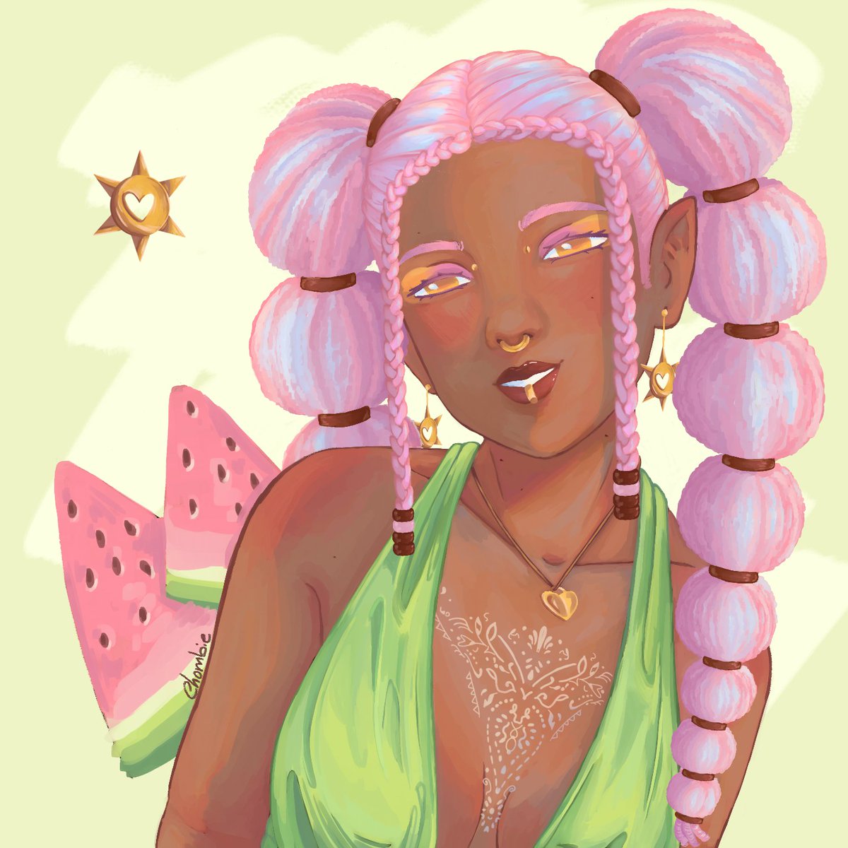 Chombie_e's tweet photo. Necesitaba pintar el cabello este y quien mejor que gio para eso, es que es preciosa 🥺💕 https://t.co/7hRBImMGRQ
