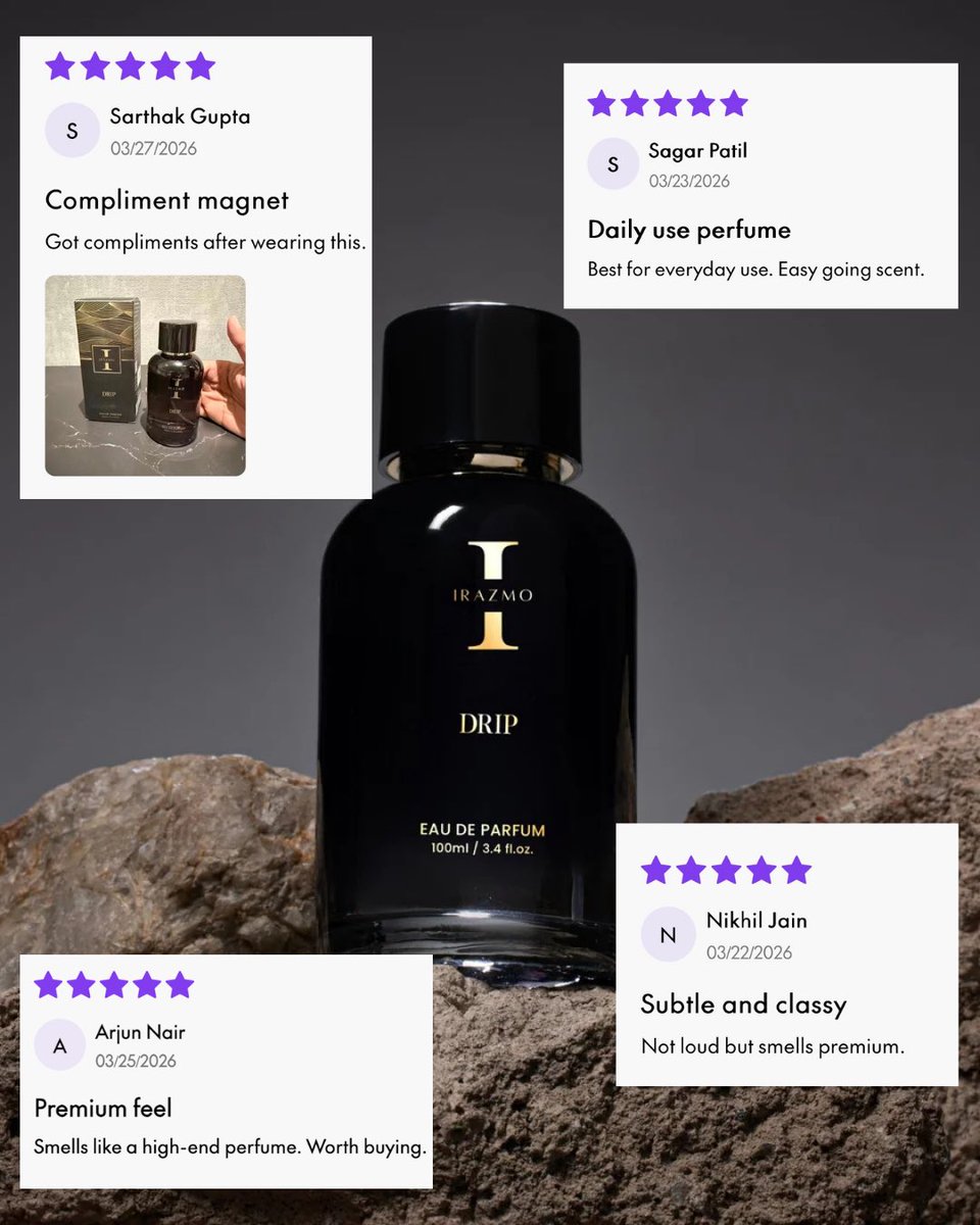 Irazmo_official's tweet photo. DRIP by Irazmo
For the days when you are in a “Mood To Shine”

#Irazmo #DripByIrazmo #MoodToShine #JustLikeYou #FineFragrance #MensFragrance #PerfumeLover #FragranceCommunity #LuxuryForLess #EDP #EveryMoodHasAFragrance #ConfidenceInABottle #ScentOfTheDay #longlastingperfume https://t.co/qEc0JU3M8N