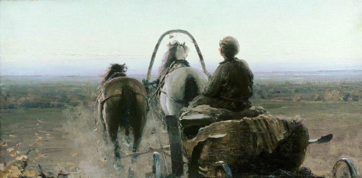 artstitle's tweet photo. アブラム・アルヒーポフ
（Abram Arkhipov、1862-1930）
『帰り道』
（The Return Journey） https://t.co/WOKke6yxaS