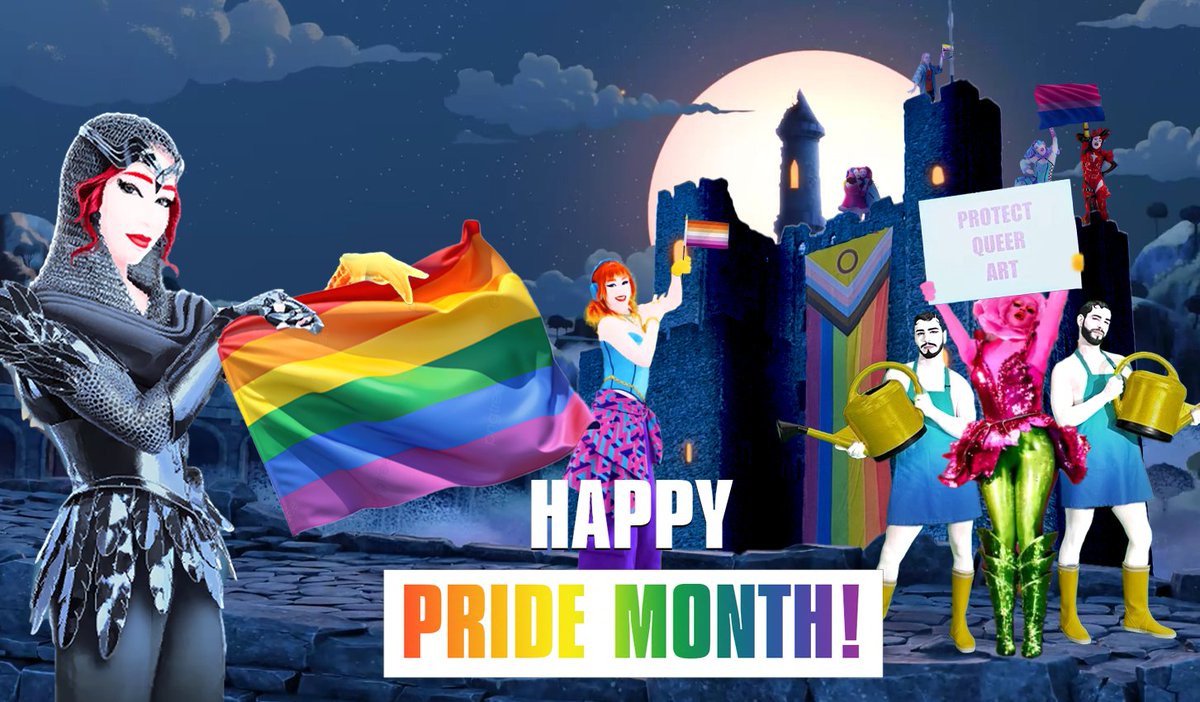 AmberfaII's tweet photo. Happy Pride Month! 🏳️‍🌈 
What makes Just Dance special is that it's always been a community where everyone can dance without fear or judgment. Whoever you are and whoever you love, your identity is valid!

Keep being exactly who you are, and never stop being absolutely awesome!✨ https://t.co/2R6s00z5jp