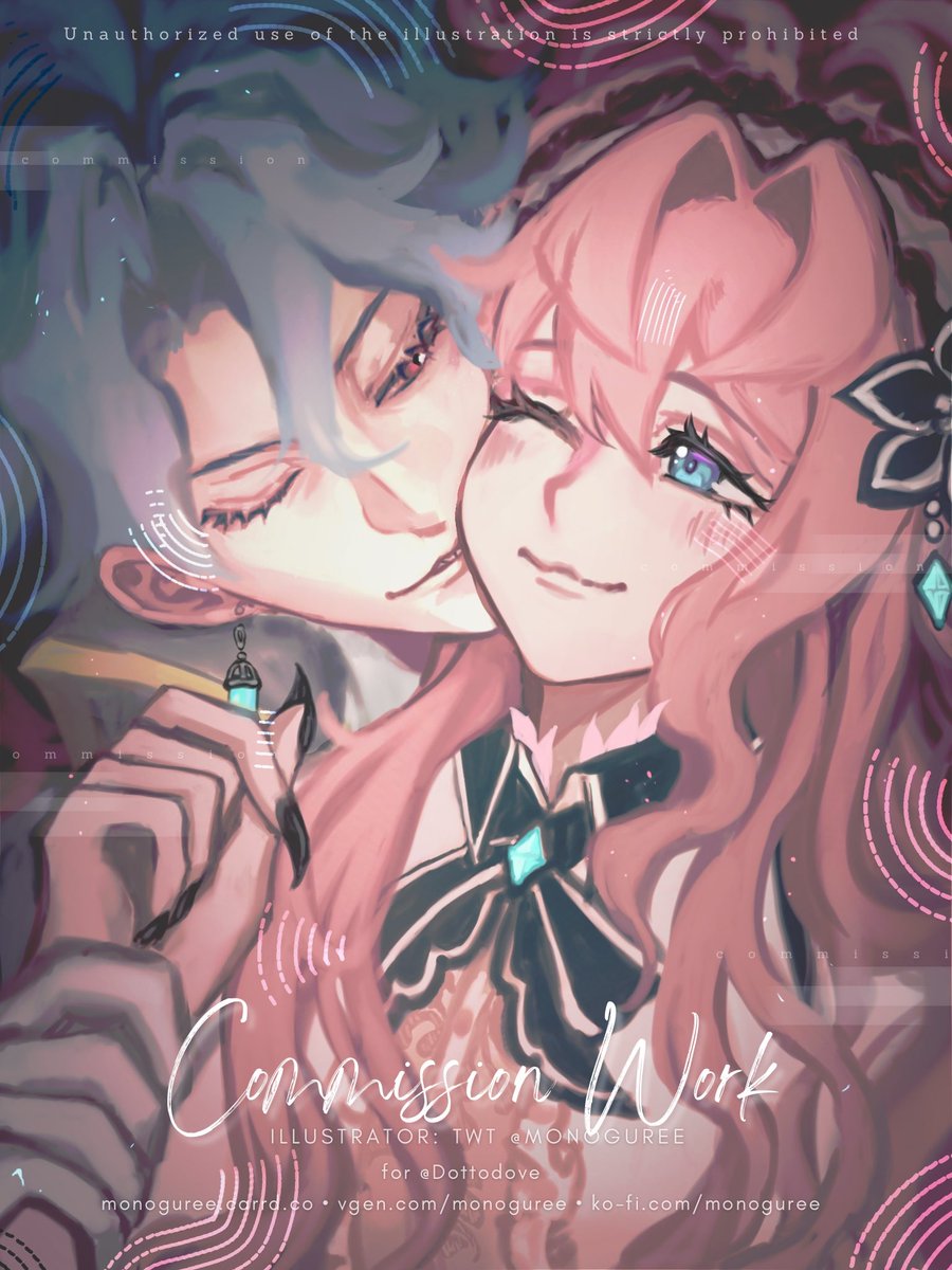 Dottodove's tweet photo. 🎀🌸 || The only variable he failed to account for. <3

Cmm by @/monoguree !! Tysm 🥹🩵🩵
#yumeship #ocxcc #genshinoc https://t.co/LsFYWLIfNj