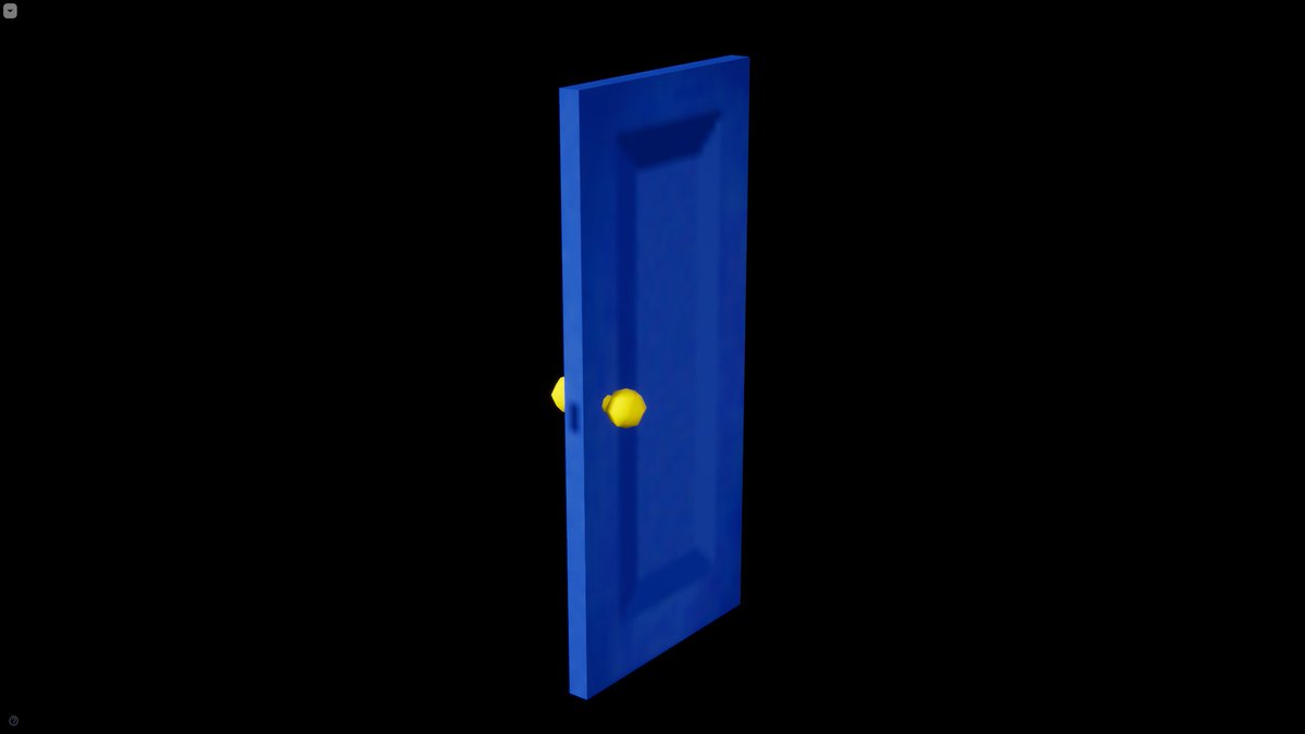zeroandrogynous's tweet photo. door model - dream64 #lowpoly #b3d #n64 https://t.co/leHLmcu55p