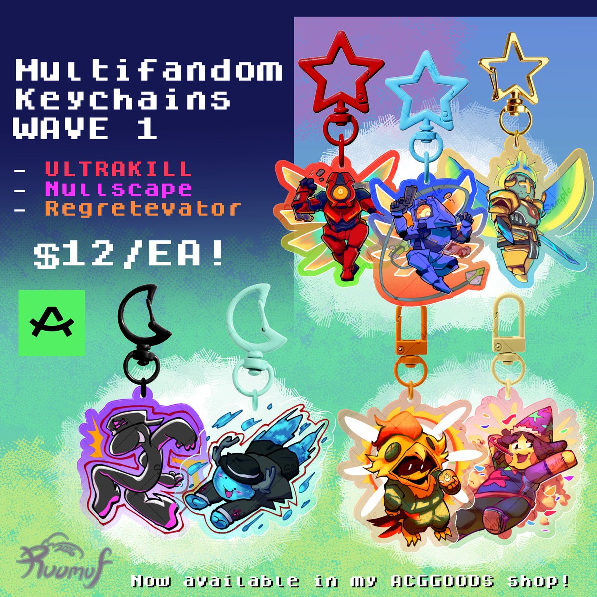 Nullscape Keychains crawling out from my grave just to announce WAVE 1 Multifandom ...