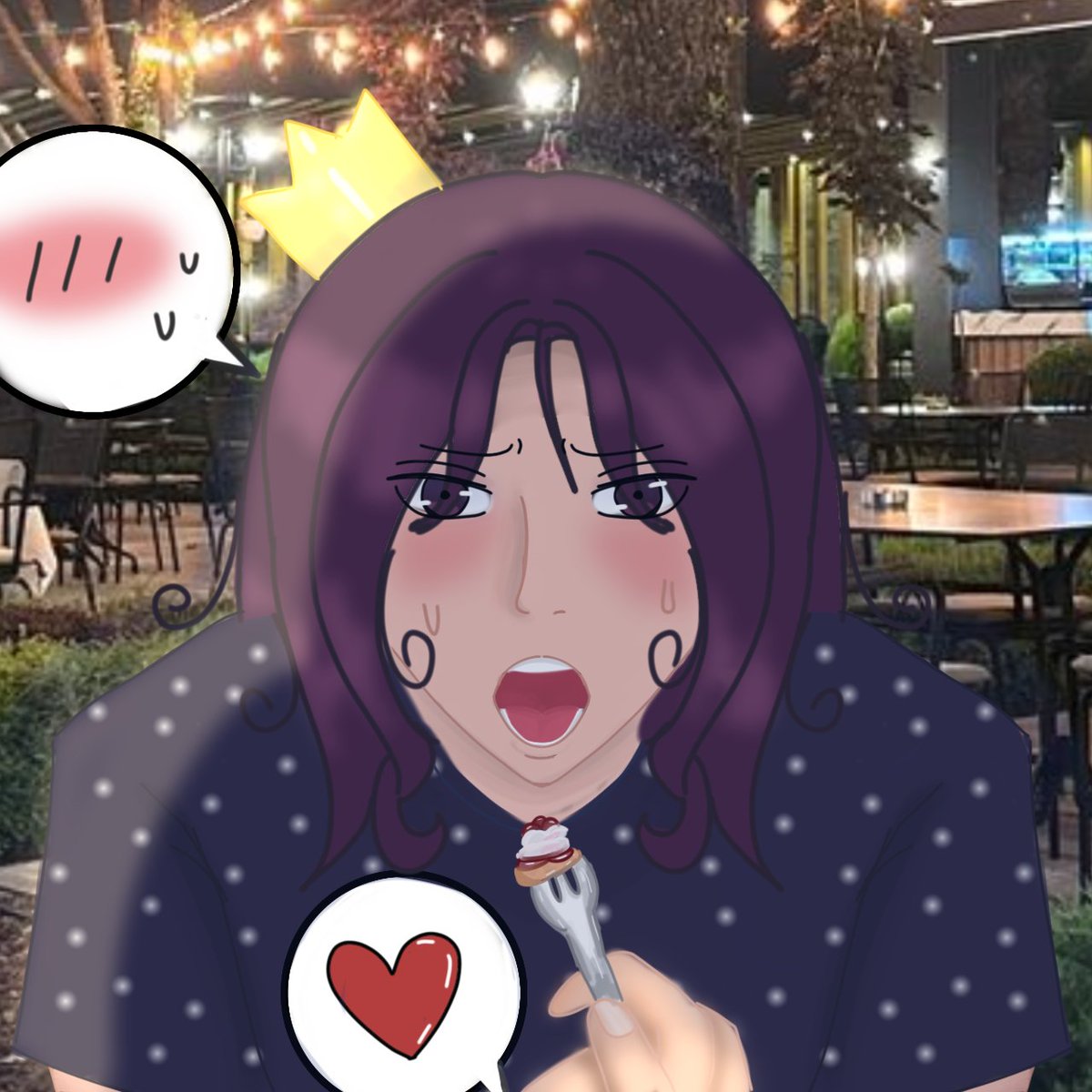 cristal74209's tweet photo. Dibujito de Fabi y el que está agarrando el tenedor es zedrak..
Solo hice por aburrimiento XD
@Fabituroh  
#zedrakart https://t.co/MD54PJ3JeT