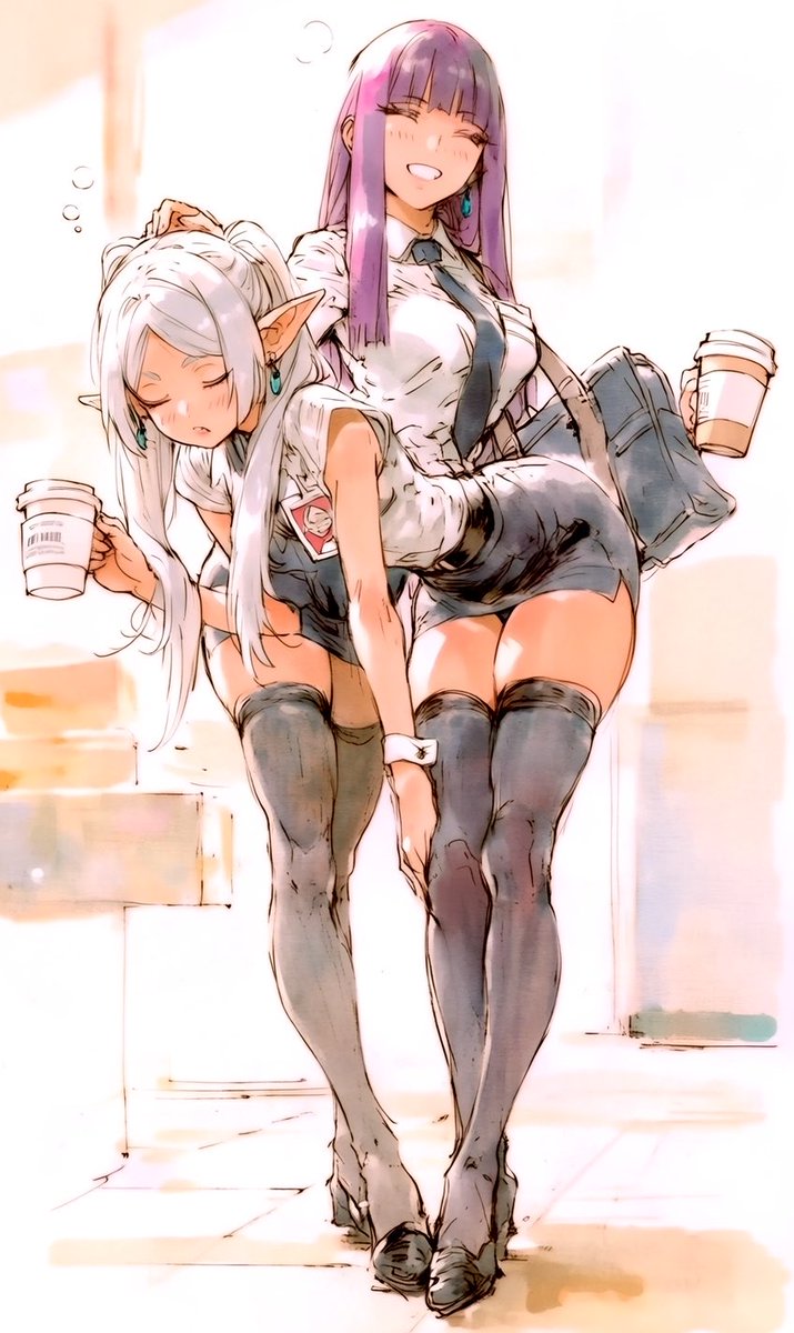 zampy68's tweet photo. Monday mood 🤍💜
#Fern #Frieren ☕️ https://t.co/lLJLfNtP3J