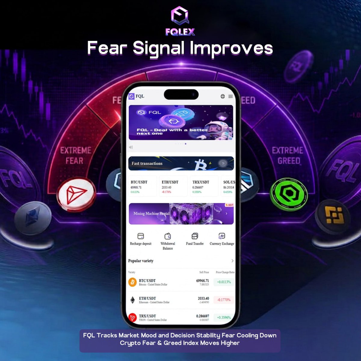 FqlExchange's tweet photo. **FQL: Fear Signal Improves

Crypto Fear &amp; Greed Index Moves Higher
FQL Tracks Market Mood
and Decision Stability

Fear Cooling Down

Or Next Market Shift?

FQL Exchange

#FQL #FQLEX #FQLExchange #fql #fqlex #fqlexchange #VG #VGinvestment #MarketSentiment #DecisionStability https://t.co/nfVE1zdD0F
