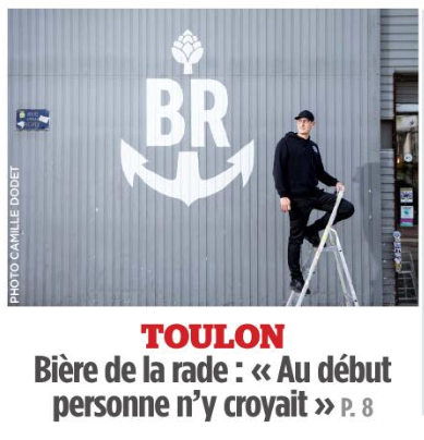toulonmerite's tweet photo. Aujourd'hui, @Var_Matin  rend hommage à la très toulonnaise @bieredelarade . Merci et bravo à ceux qui défendent la #ville !
#toulon #chauvin #toulonmaville #biere #bière #Rade https://t.co/KJRLEdcJss