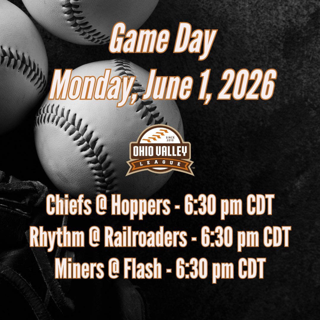 OVLBaseball's tweet photo. Monday Game Day on June 1! https://t.co/NlAqpnYyF7