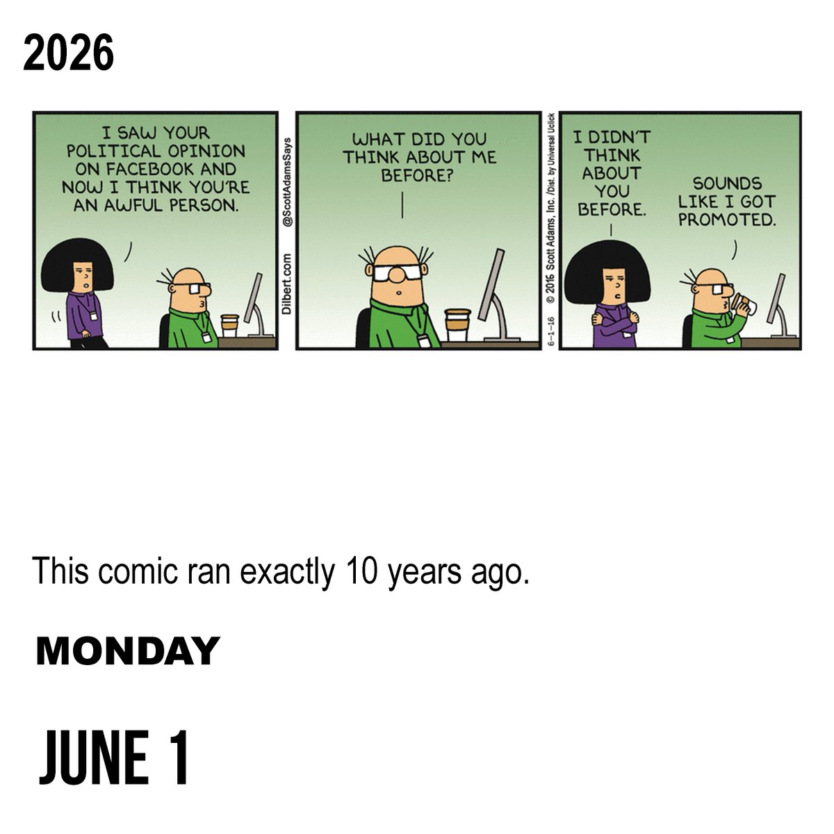 ScottAdamsSays's tweet photo. Dilbert 10 Years Ago https://t.co/TZ7hcm1AEj