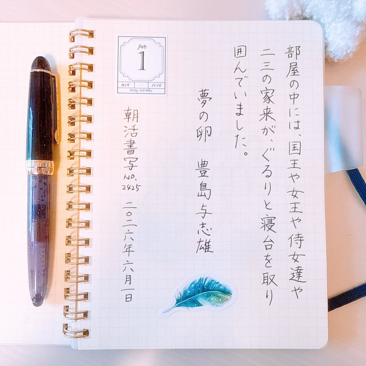 nonssr's tweet photo. #朝活書写 251日目
#朝活書写_2425

こんにちは☀️
また時間の無駄遣いをしてしまった…🥲
お題ありがとうございます🖋️ https://t.co/o42BaiOajB