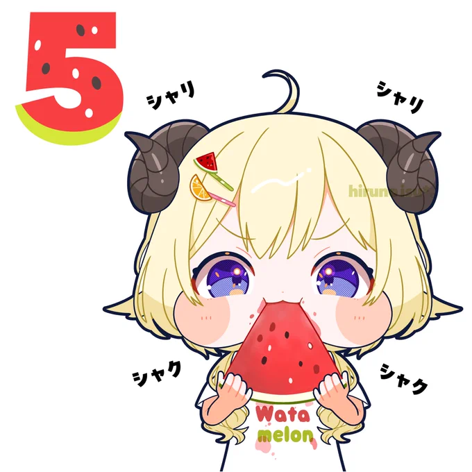 わためぇ誕生日カウントダウン2026 あと5日 #つのまきあーと