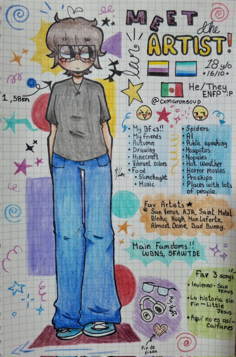 cxmaronsoup's tweet photo. Hola, me presento. (.❛ ᴗ ❛.)

Soy fan de los WBNS y me gusta SFAWTDE (mis mains fandoms btw).
Dibujo en tradicional y en digital muy de vez en cuando, aquí subiré dibujos de esos dos fandoms mayormente(๑˃ᴗ˂)ﻭ https://t.co/Pwh496olly