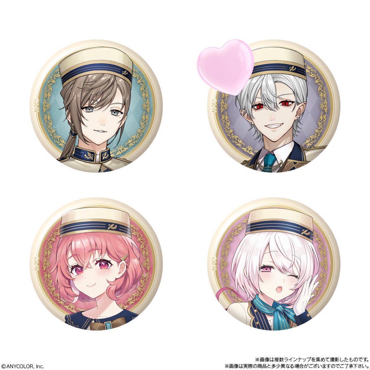 5678_tsk_g's tweet photo. 【交換・譲渡】にじさんじ ビスケット 缶バッジ 1弾 2弾
譲)画像1〜2枚目
求)画像3〜4枚目スタンプ付きの2種類、1点250円+送料

郵送でのお取引希望です。
各画像上段の物を譲渡の場合は下段より同数お迎えお願いいたします。 https://t.co/pfOs8dmk40