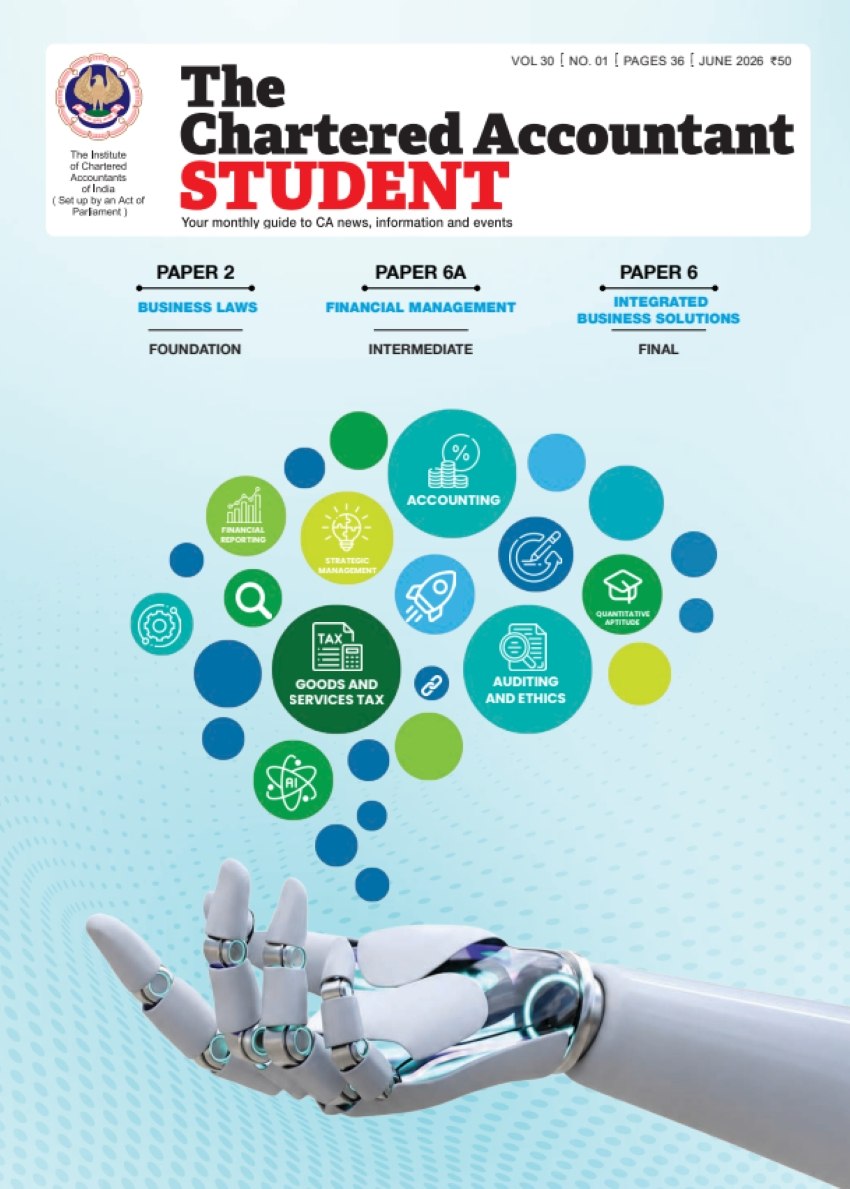 theicai's tweet photo. ICAI Students' Journal - The Chartered Accountant - June 2026 Issue
To Access the Journal Please visit
https://t.co/YHbdVNiESd https://t.co/5Xo6gGiGXO