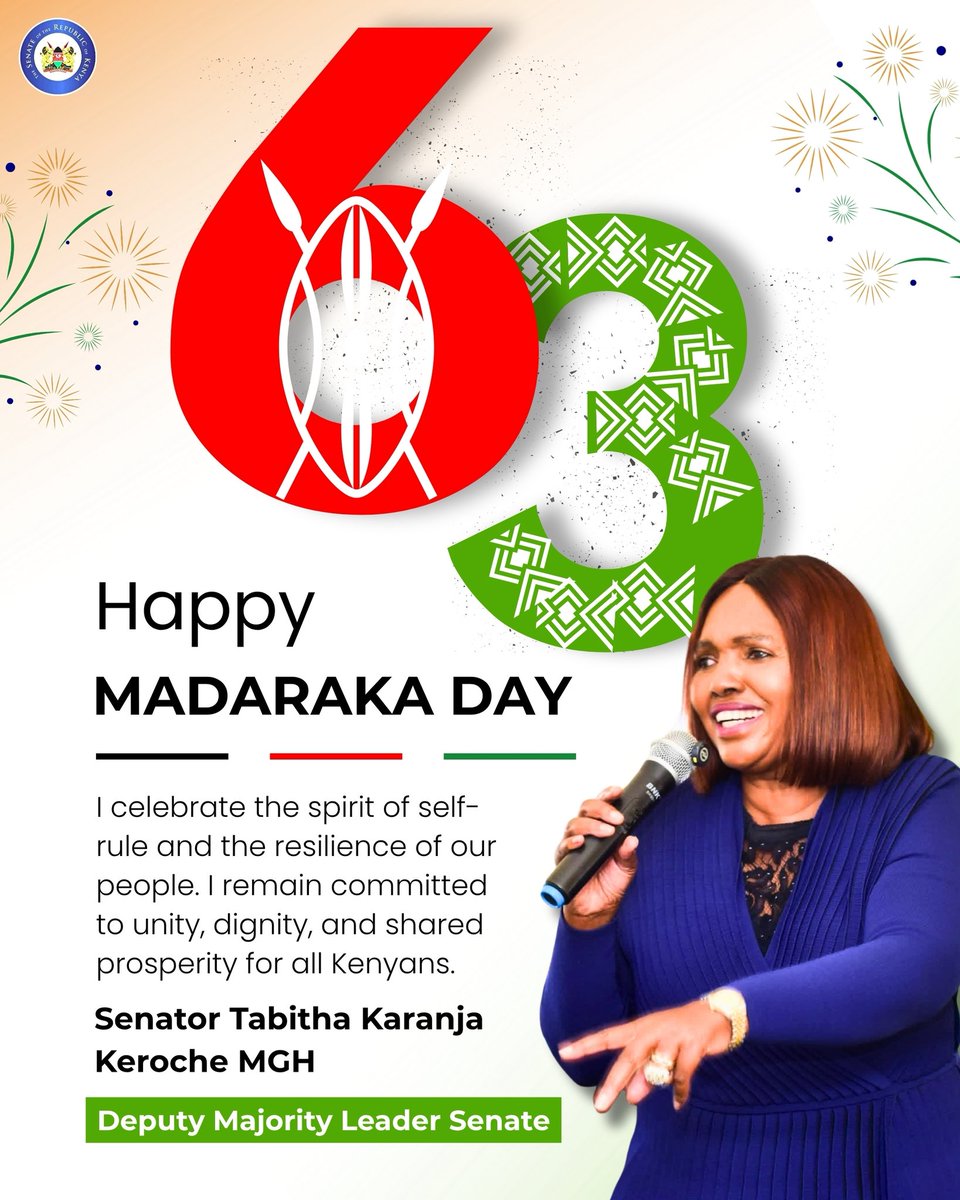 TabithaKaranja's tweet photo. Happy Madaraka Day! 
Celebrating the freedom, strength and unity of our great nation. https://t.co/SXhfQcw5pD