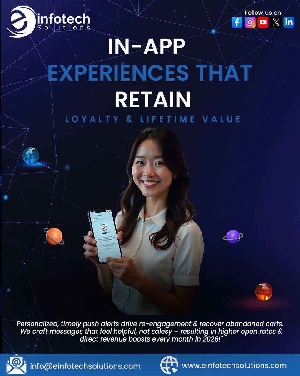 einfotechsol's tweet photo. 🚀 Launch your mobile app in 2026 with E Infotech Solutions!

📱 Custom Android &amp; iOS Apps
🔔 Smart Push Notifications
💡 In-App Experiences
📊 Analytics &amp; Optimization
Build. Engage. Scale.
🌐 https://t.co/ivjh65sRrP
#MobileAppDevelopment #AppDevelopment #AndroidApps #iOSApps https://t.co/idLDlGuOMr