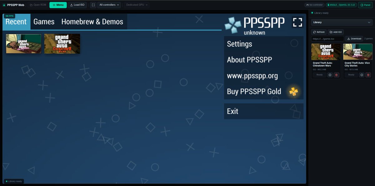 Techjunkie_Aman's tweet photo. PPSSPP now runs directly inside the browser through WebAssembly.

No install.
No emulator app.
No desktop client.

You literally:

• open a webpage
• load a local PSP file
• start playing

This is one of the clearest examples of how insanely powerful modern browsers have become.

Potential use cases:

• quick ROM testing
• portable emulation setups
• browser-based save experiments
• compatibility testing across devices
• running PSP games on locked-down systems

We’re entering an era where high-performance apps no longer need native installs.

The browser itself is becoming the platform.

Demo:
https://t.co/JJe9L2recb

Source:
https://t.co/9VkiDOeQqZ