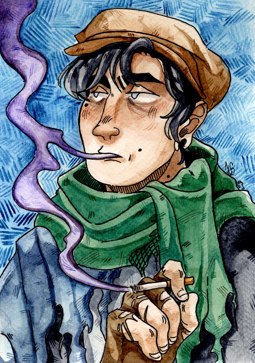 Johanka_sas's tweet photo. Watercolors comm for @falls_wind :] https://t.co/0rzxA30zgC