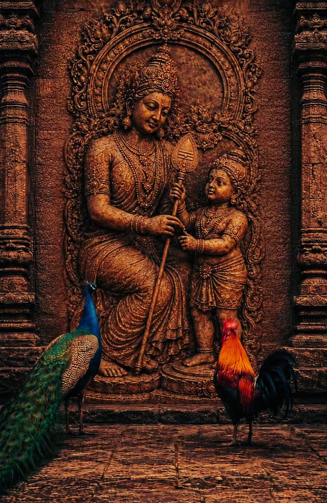 ktchandra2's tweet photo. Om sri Sarvana Bhavah.
Maa Gauri gave Lord Murugan Swamy his weapon spear. So that Murugan Swami can kill the demons. https://t.co/XEWJExul87