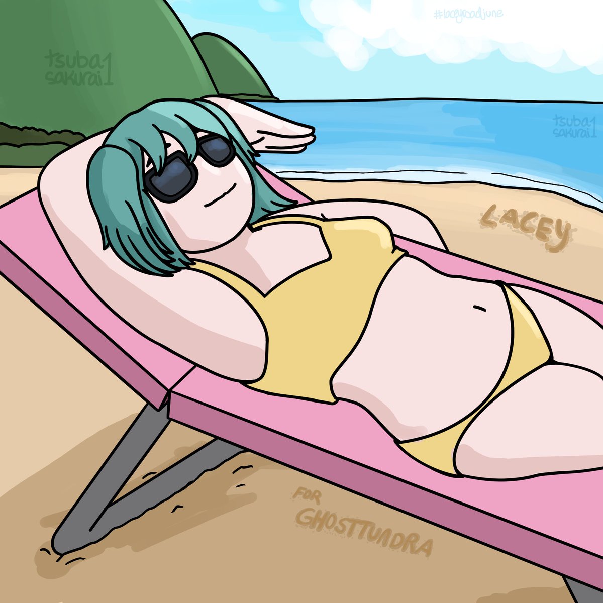 tsubasakurai1's tweet photo. Lacey Games summer! Sending some positive Lacey &amp; co vibes to Tundra in these times

This is for Lacey Road June! Day 1 &amp; 2: Beach Day!

#laceyroadjune https://t.co/8y3NKKYxZo