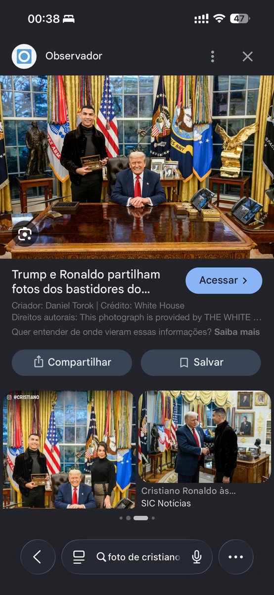 BrandoAnselmo's tweet photo. @cassioolivveira @dabreudasilva Bomba! Bomba! 💥🔥💥💥
A foto que Flávio Rachadinha Master manipulou por IA é na verdade a foto da visita de CR7 Cristiano Ronaldo a Trump na Casa Branca!
É muita pilantragem! Tá aí a prova! https://t.co/9gk33oUWVx
