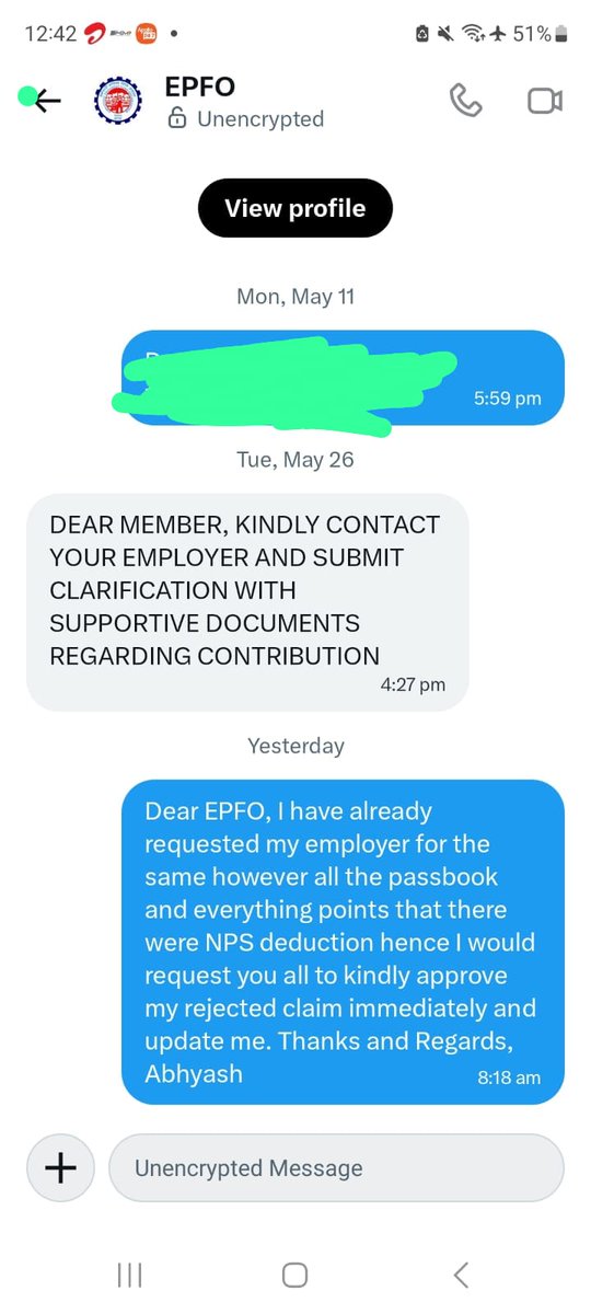 singhabhyash's tweet photo. @officialepfo @DARPG_GoI @LabourMinistry @PMOIndia @DrJitendraSingh @mygovindia @IndianExpress @epfodelhisouth @EOWDelhi @AmitShah @myogiadityanath @mansukhmandviya Dear EPFO pls see the enclosed screenshot,approve this claim immediately,FYI- @IndianExpress @suchetadalal @KaranThapar_TTP @Consumer2Court #stopcorruption #cockroachjantaparty #pfdelay #govtscam #justice #pfscam @rashtrapatibhvn @LiveLawIndia @ArvindKejriwal @priyankagandhi https://t.co/QNhbmhJuCc