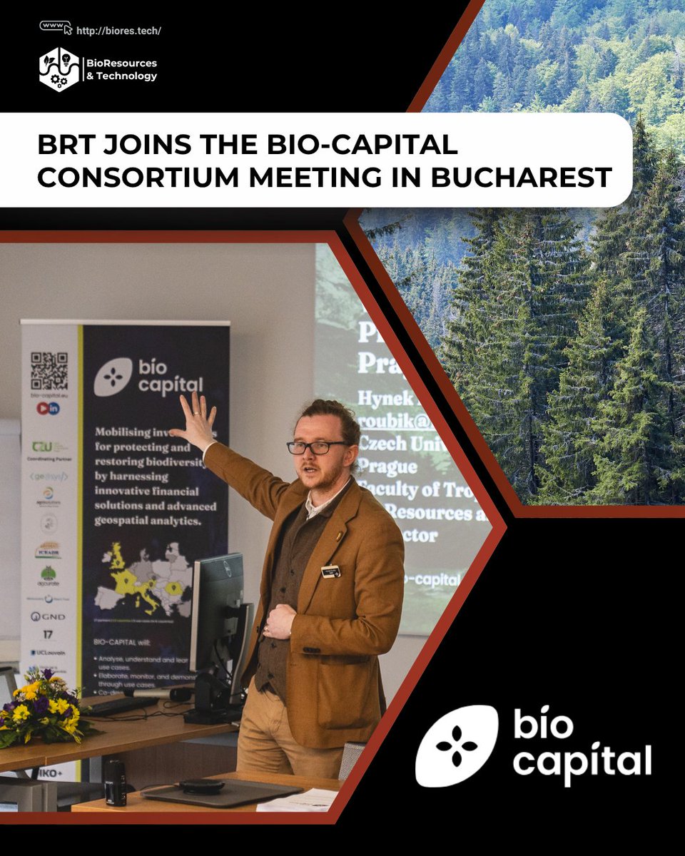 BioRes_Tech's tweet photo. 📍 This week, #BRT is taking part in the BIO-CAPITAL Consortium Meeting at the Academy of Agricultural and Forestry Sciences in Bucharest, Romania.

➡️ Stay tuned for updates from Bucharest!

🔗 Learn more about BIO-CAPITAL: https://t.co/fVNayWl2Cm https://t.co/n4n5CnyFTv