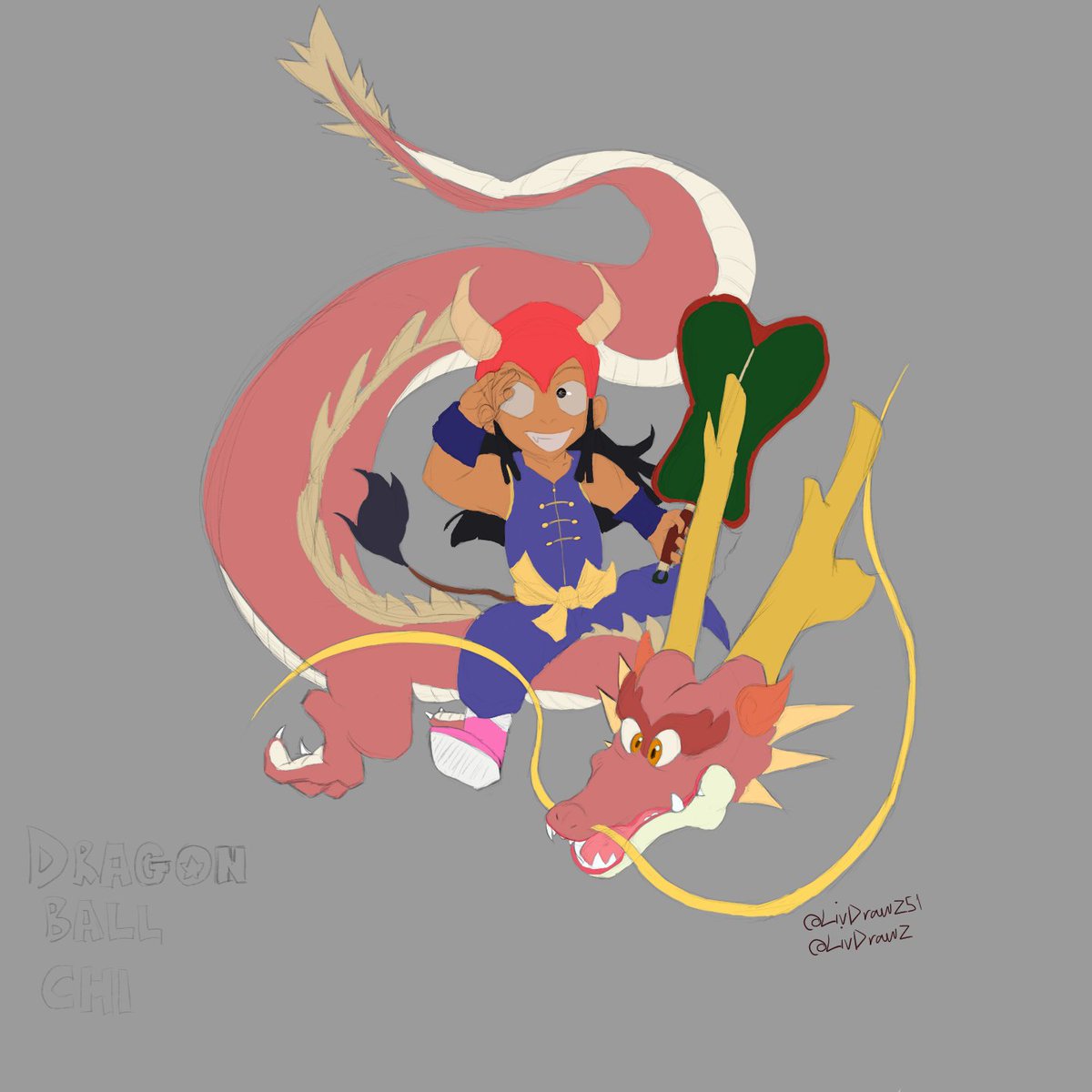 LivDrawz's tweet photo. #dragonball #kidchichi #ogdragonball Au idea involving ChiChi https://t.co/y5VrgqN5Xp